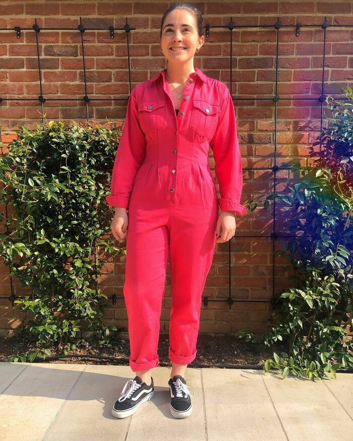 14. Pink jumpsuit