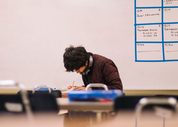 Because of clunky computers, this guy never had to repeat a year.