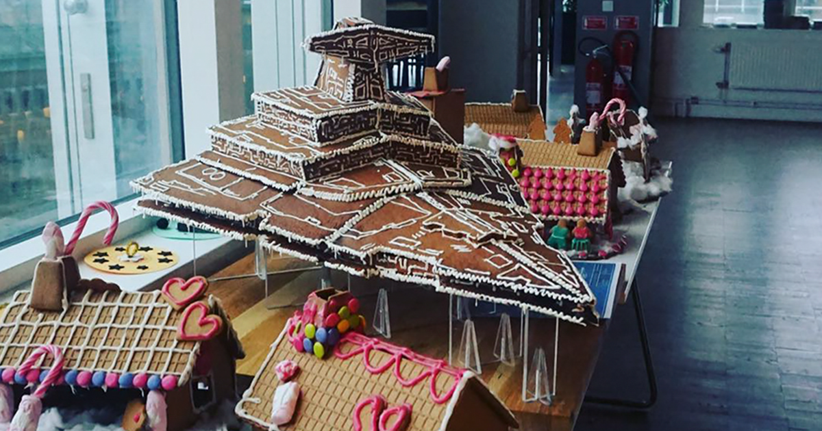 There Is A Giant Gingerbread Imperial Star Destroyer And It Will Definitely Put Your Gingerbread House To Shame