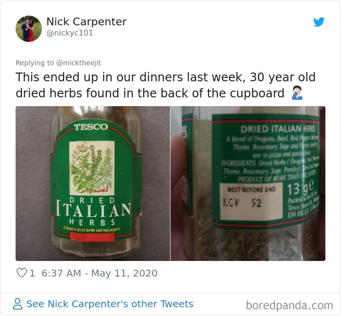 30-year-old herbs that I would absolutely use, LOL. 