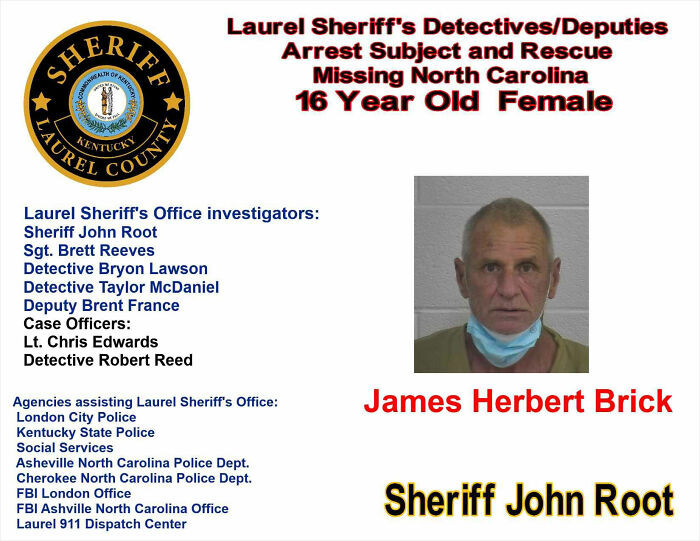 This led to the arrest of a 61-year-old man named James Herbert Bruck from Cherokee, North Carolina.