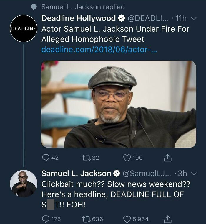 31. Samuel L. Jackson shut them right down