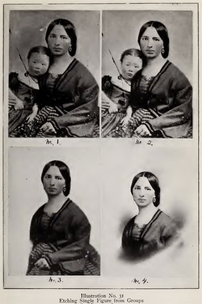 A child is removed from the photo.