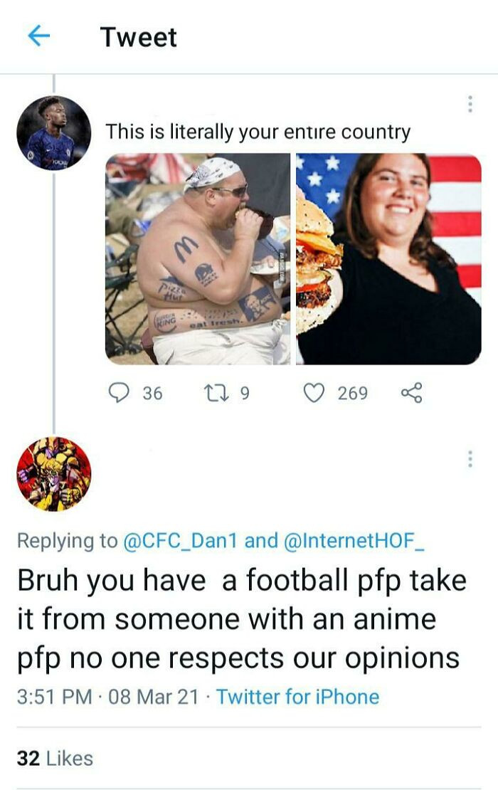 34. Brits vs America thread