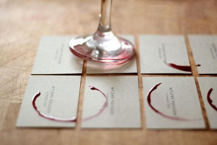 13. Sommeliére are wine stewards, which makes this business card quite clever indeed.