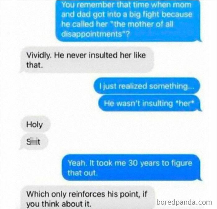 8. The mother of all disappointments