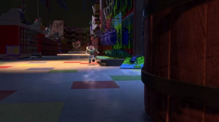 8. The movie A Bug's Life must be very popular in Toy Story 2 as there are toy characters in Al's Toy Barn.