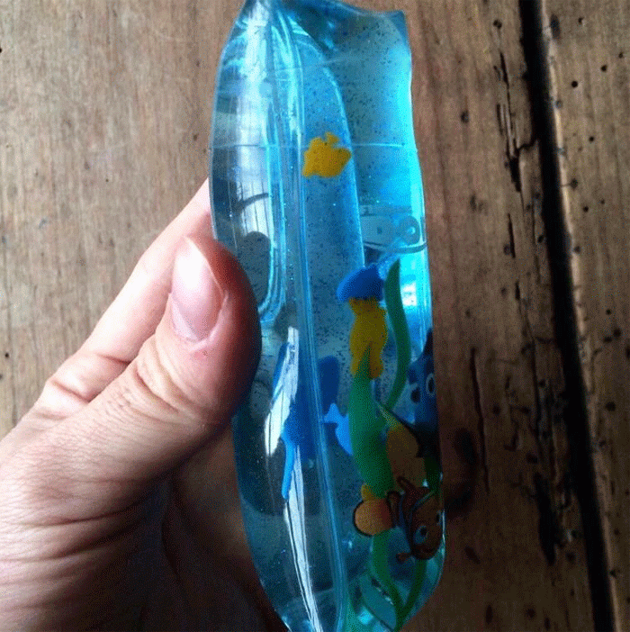 27. Plastic Tube With Water And Plastic Fish Inside It