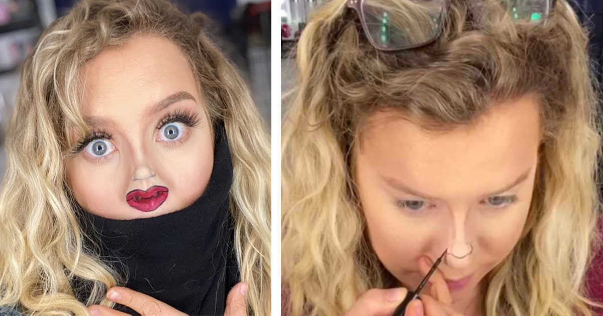 This Tiny-Face Makeup Challenge Is The Great Lockdown Pastime