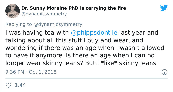 There is an age you can't enjoy something? What??