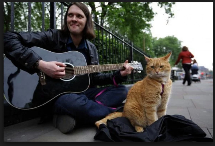 Busking on the streets of London