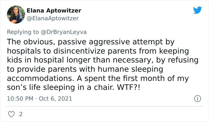 #21 Refusing to provide parents with humane sleeping accommodations