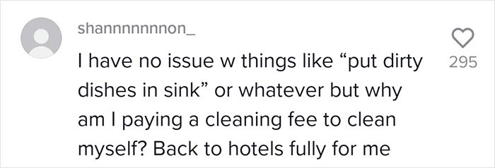 Some people will just go back to hotels.