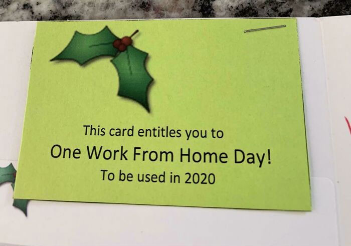 2. The 'you still have work, but only at home