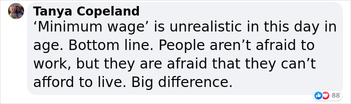 Minimum wage is no longer enough