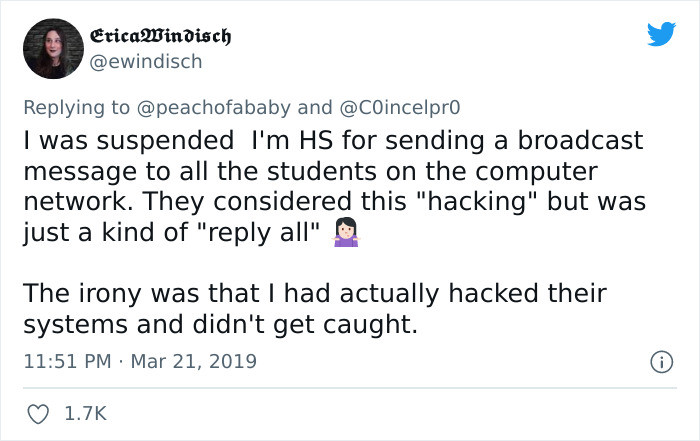 2. I did back their system, but I didn't get caught.