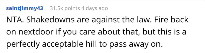 This is a legit shakedown