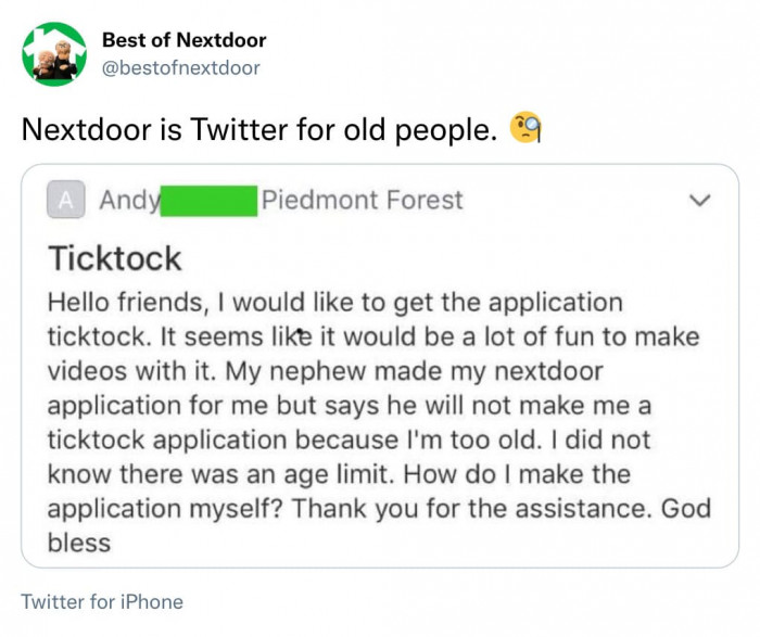 16. Help old people make some funny videos.