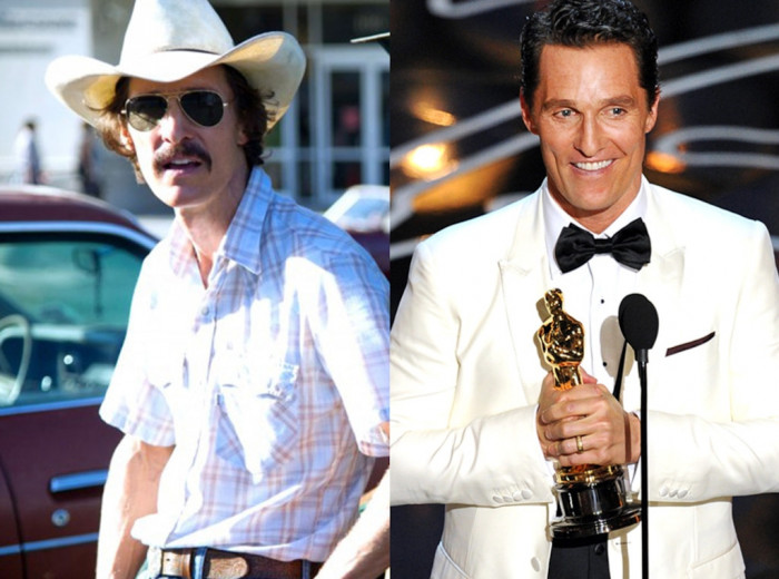 10. Matthew McConaughey (Dallas Buyers Club)