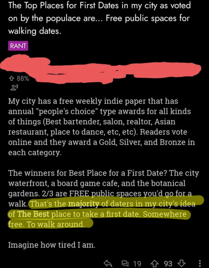 6. Apparently, it has to be an expensive place to fully enjoy the company...