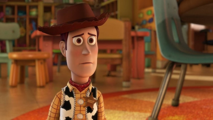 20. The stitching that's on Woody's right arm in Toy Story 3 is more apparent because his arm was repaired in the previous movie.