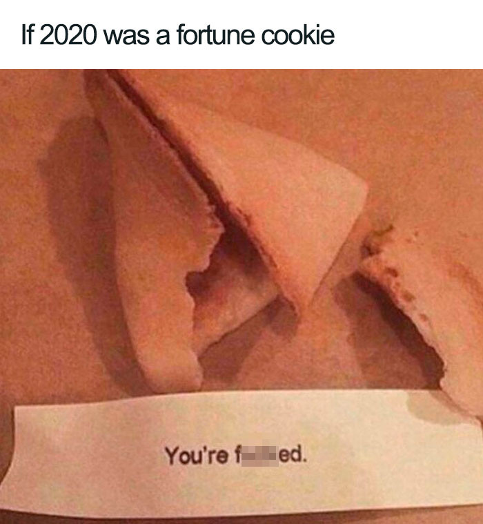 ... a fortune cookie 