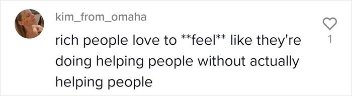 In reality, they aren't helping, though, and if they really want to, then they can donate to people who need it, not Starbucks customers.