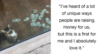 This Cat From Oklahoma Has A Unique Way Of Stealing Cash For His Local Charity