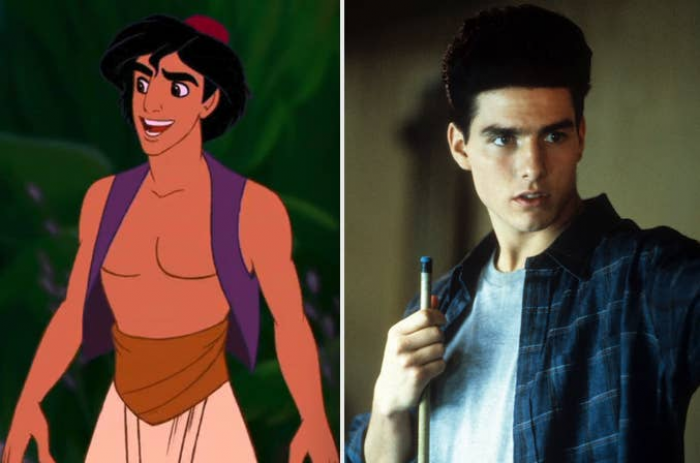 5. And Aladdin was based on Tom Cruise’s appearance.