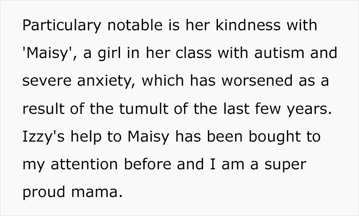 Since Izzy knows how to behave around kids with special needs, Maisy loves her