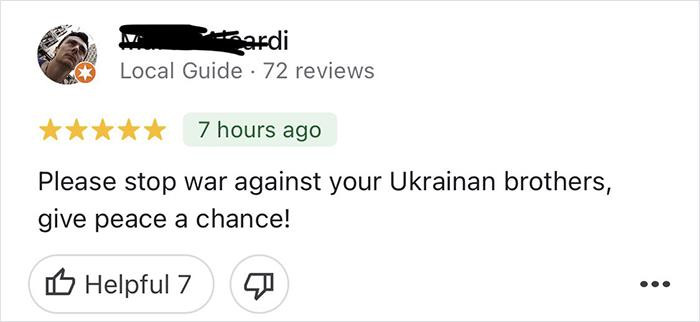 Here's another pleading for peace.