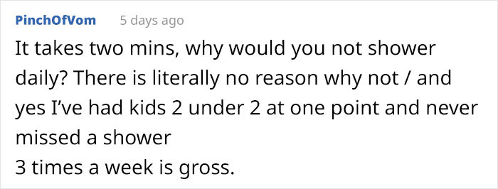 Someone thinks it's gross