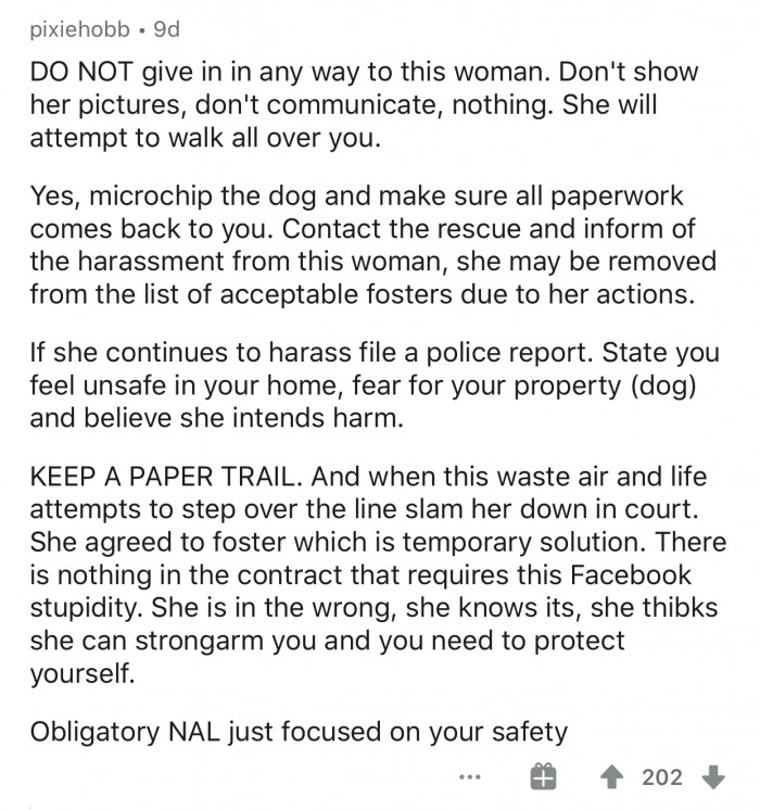 Person writing notes or preparing documents related to a threatened pet seizure