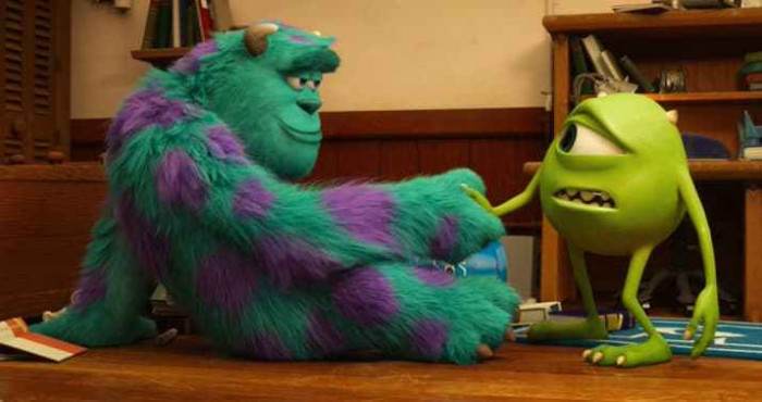 2. Mike says he was jealous of Sulley's look from the fourth grade, but they only met in college for the first time?