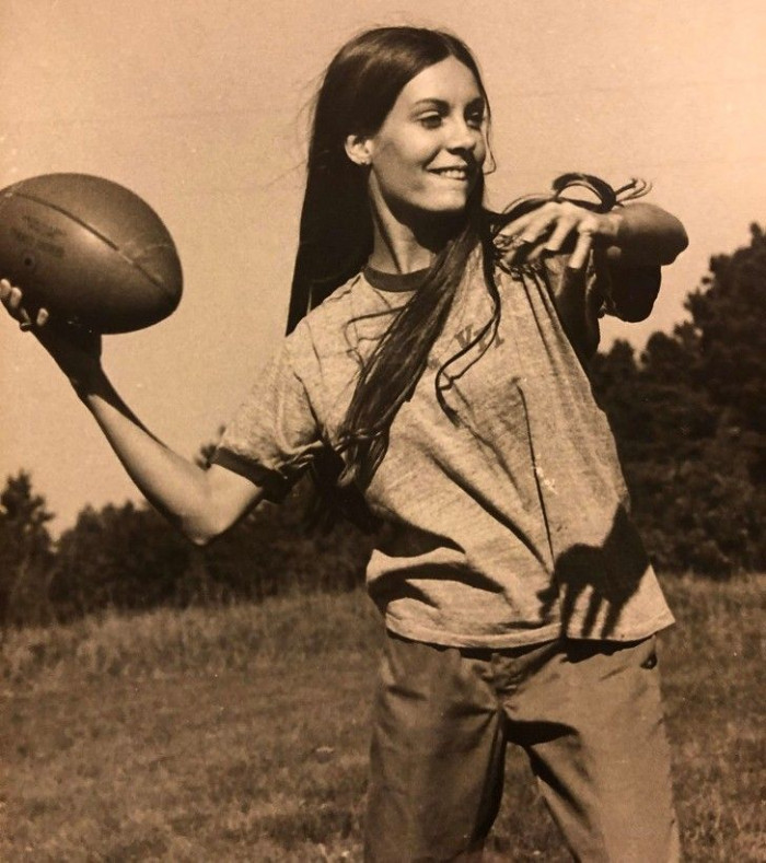 20. “My grandma in her senior year of high school, 1971”