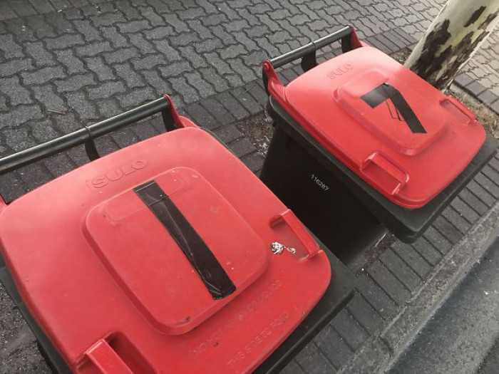 #18 Last Week I Put A Piece Of Tape On My Bin Lid To Fix A Crack. My 92-Year-Old Neighbor Obviously Thought We Were Labelling Our Bins With Our Unit Numbers