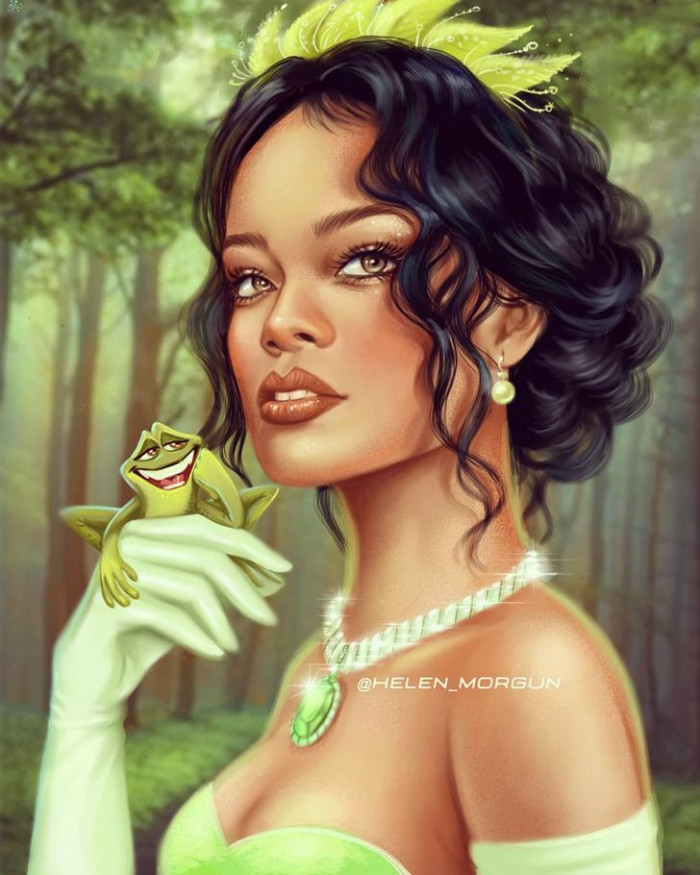 26. Rihanna as Tiana from The Princess and the Frog