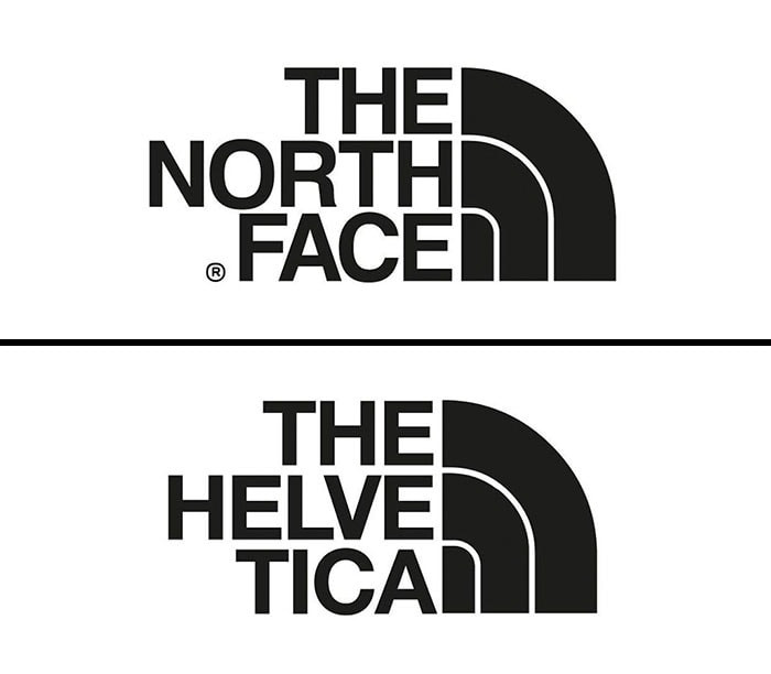 3. The North Face and Helvetica