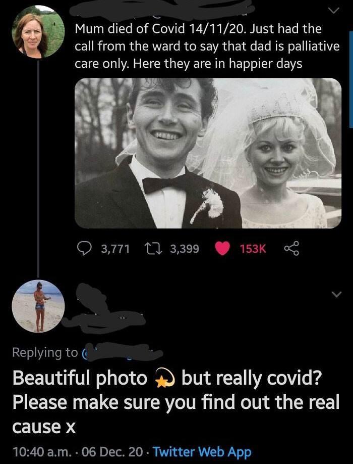 32. Sadly, some people still believe that COVID doesn't exist.