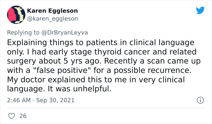 #26 Explaining things to patients in clinical language