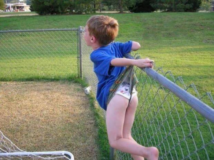 5. He was doing some parkour moves he saw on Youtube