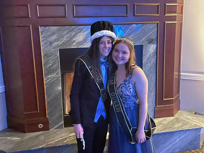 Annie and Riley, the 18-year-old lesbian couple, didn’t expect to be voted Kings High School’s prom king and queen