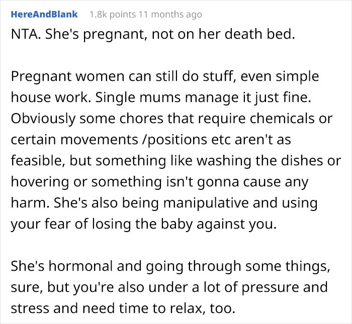 She is pregnant, not dying