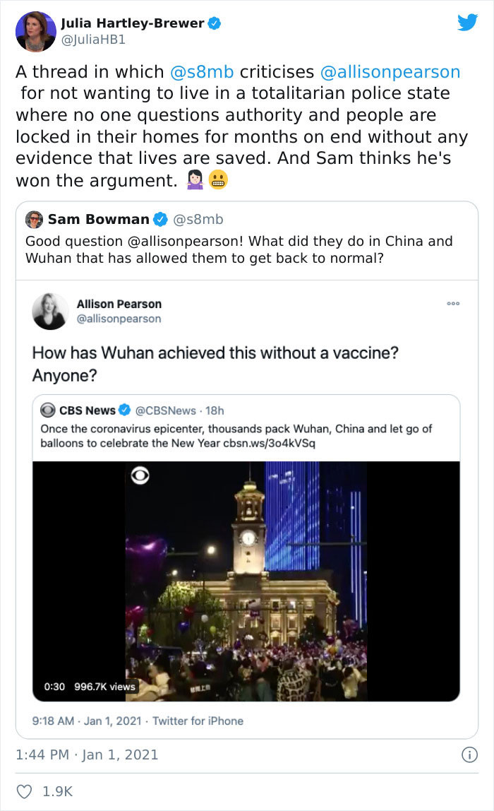 After the post went viral, Allison retweeted it