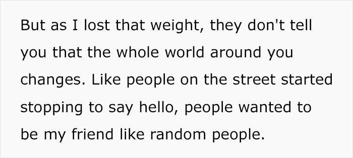 Losing the weight changed EVERYTHING