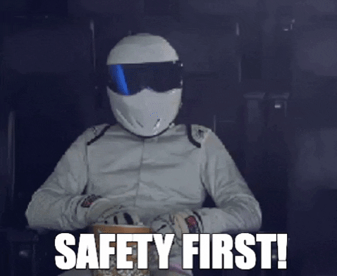 9. Safety gear was designed for a reason