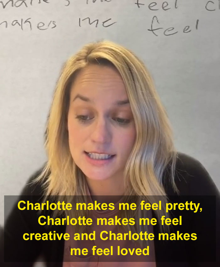 It makes her feel loved.