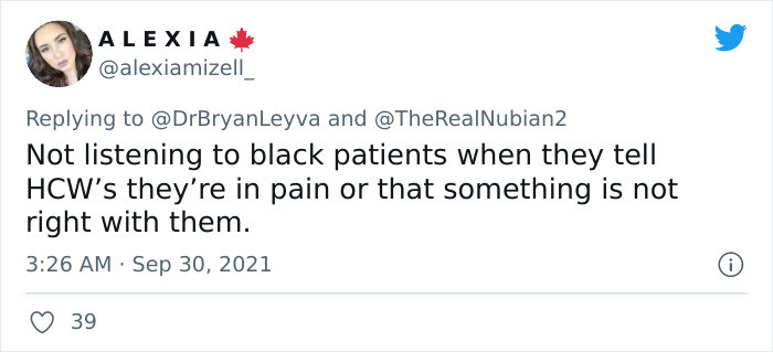 #16 Not listening to Black patients