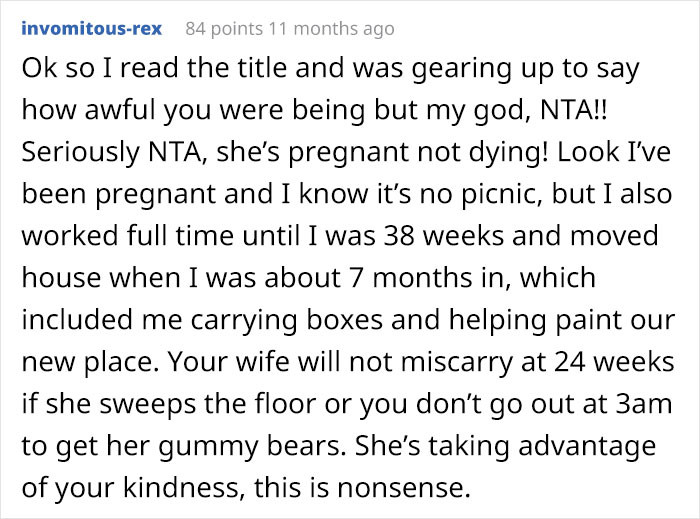 And one woman who worked until she was 38 weeks had this to say: 