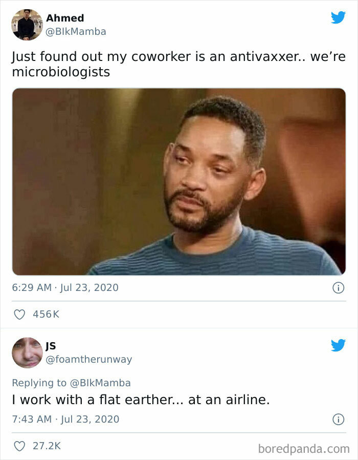 3. I'm sorry... but what? You're an antivaxxer microbiologist? Interesting.